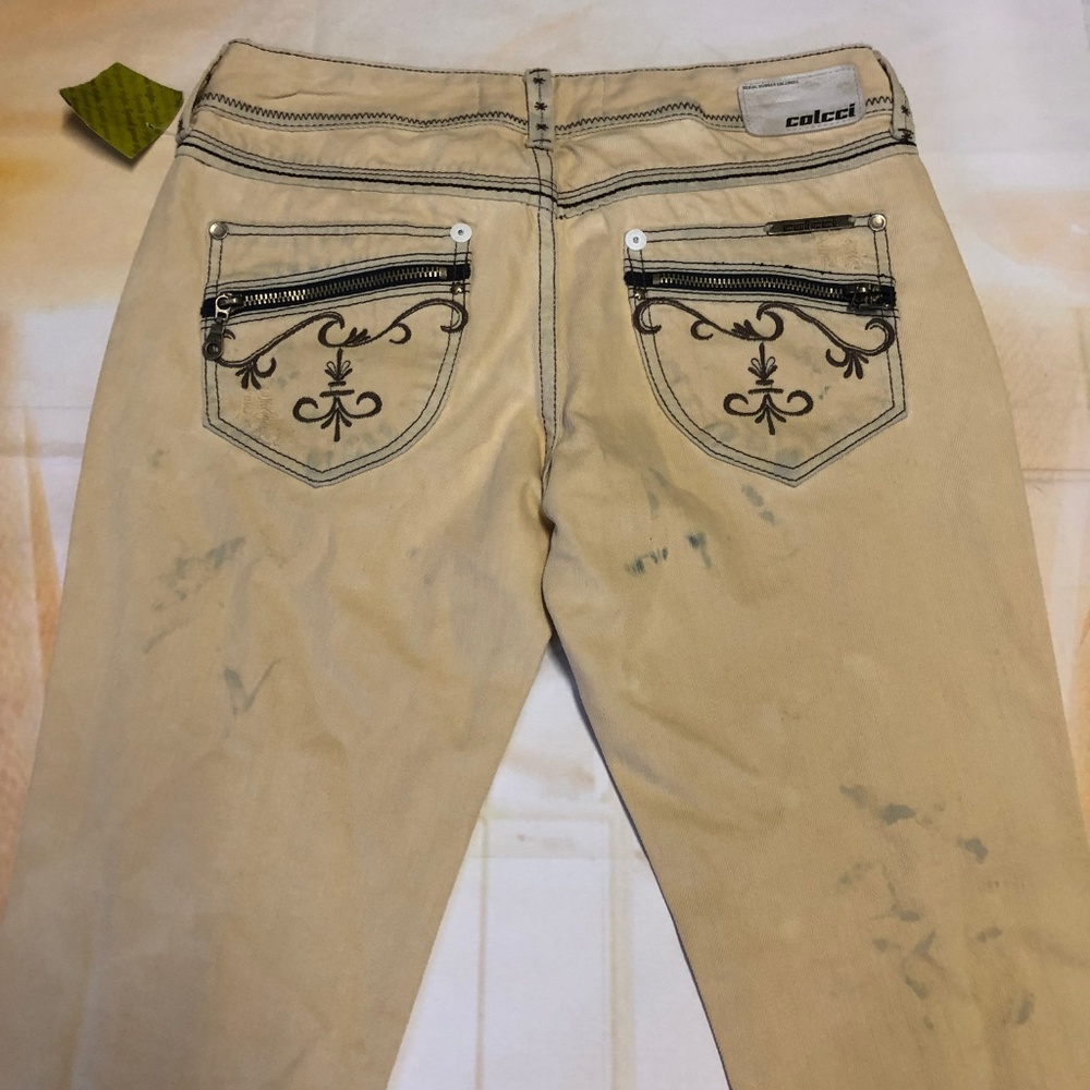 Colcci Women's Jeans Cream Distressed Size 4 - Picture 8 of 8